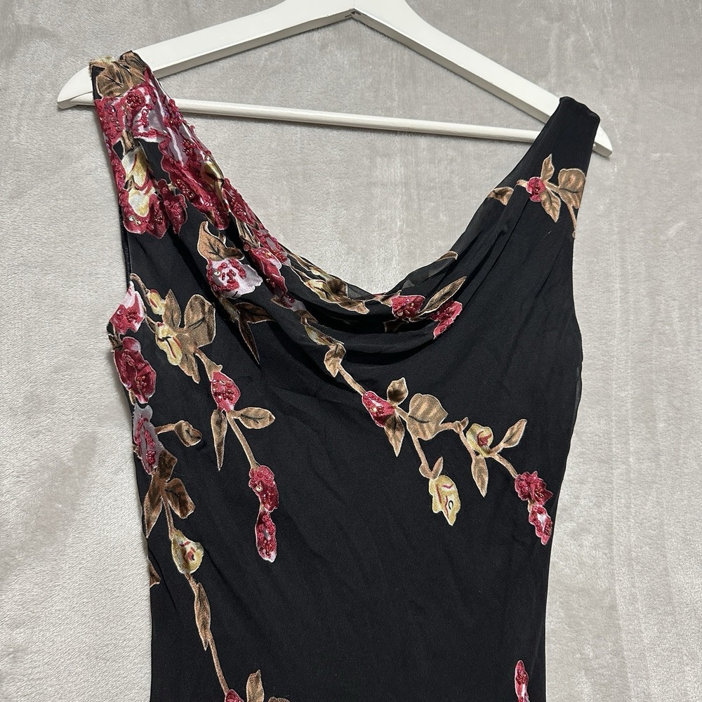 VTG Sue Wong Nocturne Gown Womens 10 Silk Blend Intricate Floral Beads & Sequins - Picture 8 of 14